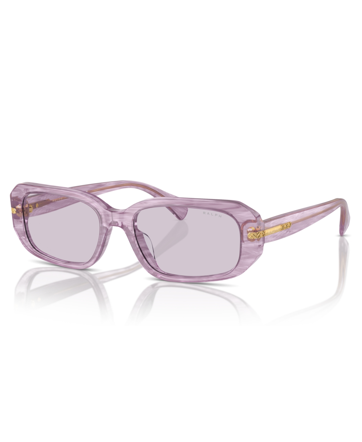 Ralph By Ralph Lauren Women's Sunglasses, Ra5311u In Shiny Striped Lilac