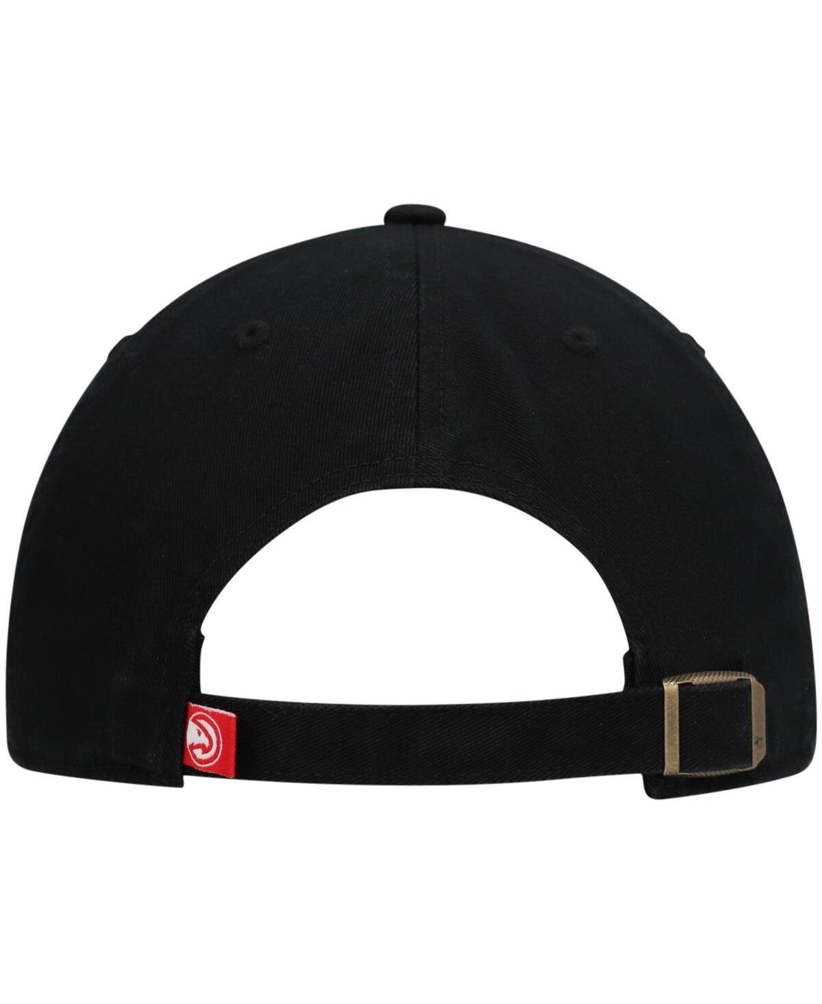 Men's '47 BrandAtlanta Hawks Team Clean Up Adjustable Hat - Black