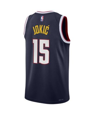 Big Boys Nikola Jokic Navy Denver Nuggets Swingman Jersey - Icon Edition