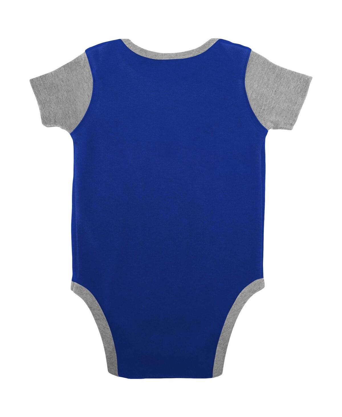Shop Outerstuff Baby Boys And Girls Royal Kentucky Wildcats Home Field Advantage Three-piece Bodysuit, Bib And Booti