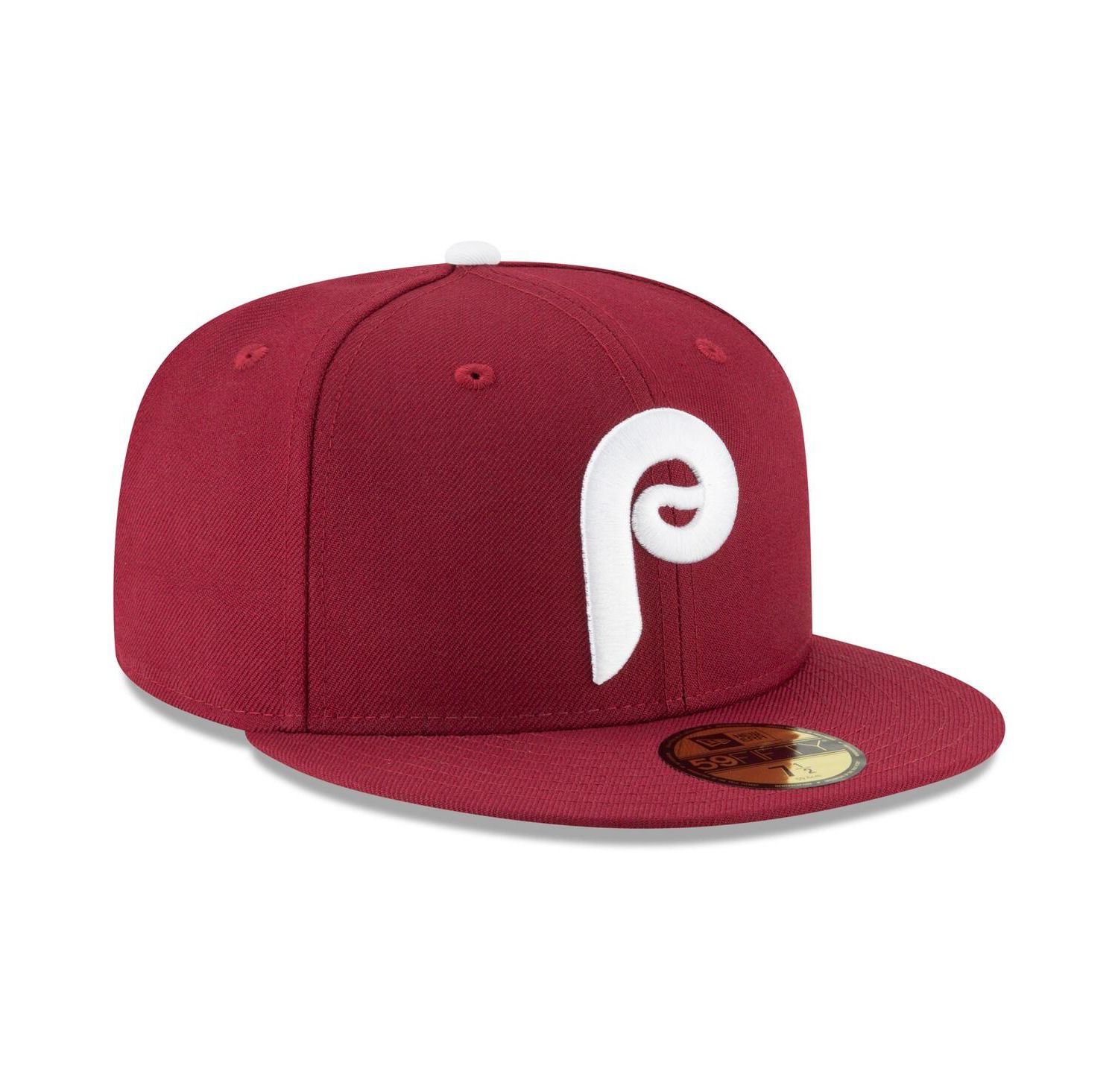 Men's Maroon Philadelphia Phillies Cooperstown Collection Wool 59FIFTY Fitted Hat