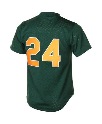 Men's Rickey Henderson Green Oakland Athletics 1998 Cooperstown Mesh Batting Practice Jersey