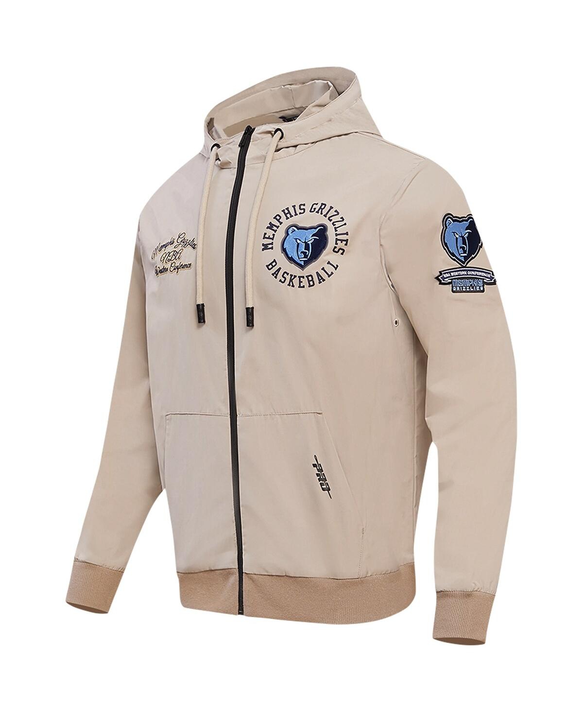 Men's Pro StandardMemphis Grizzlies Hybrid Full-Zip Hoodie - Khaki