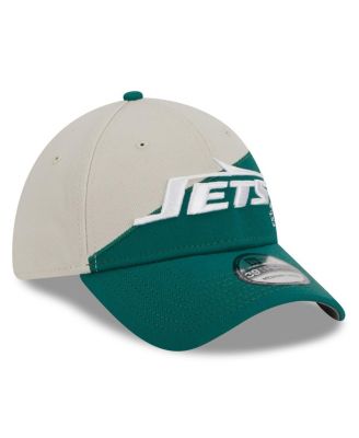 Men's Cream, Kelly Green New York Jets 2023 Sideline Historic 39THIRTY Flex Hat