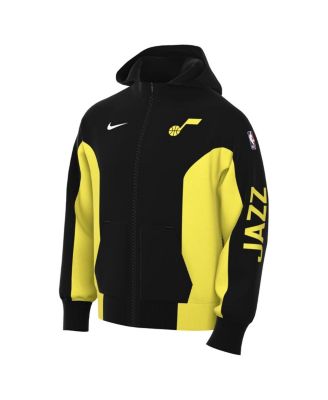 Men's Black Utah Jazz 2023/24 Authentic Showtime Full-Zip Hoodie