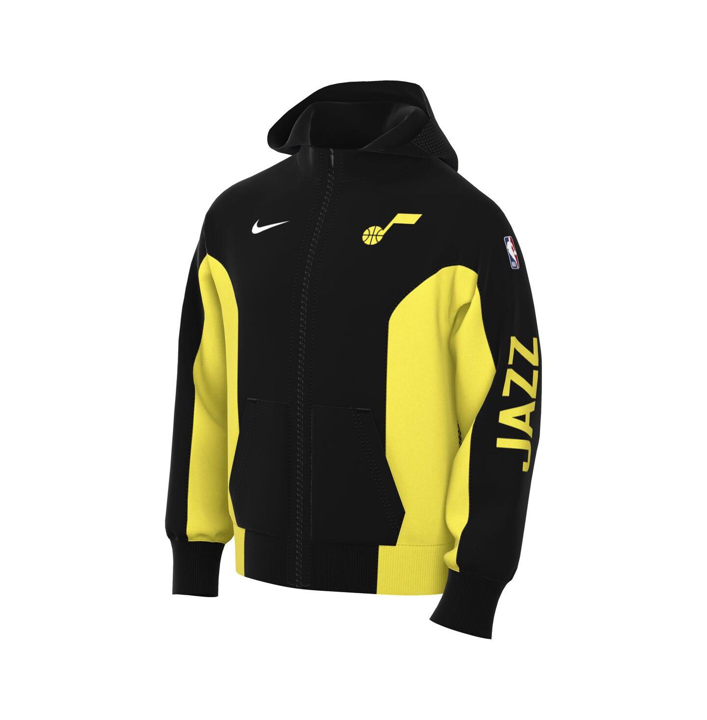 Мужское худи Nike Black Utah Jazz 2023/24 Authentic Showtime Full-Zip — фото 3