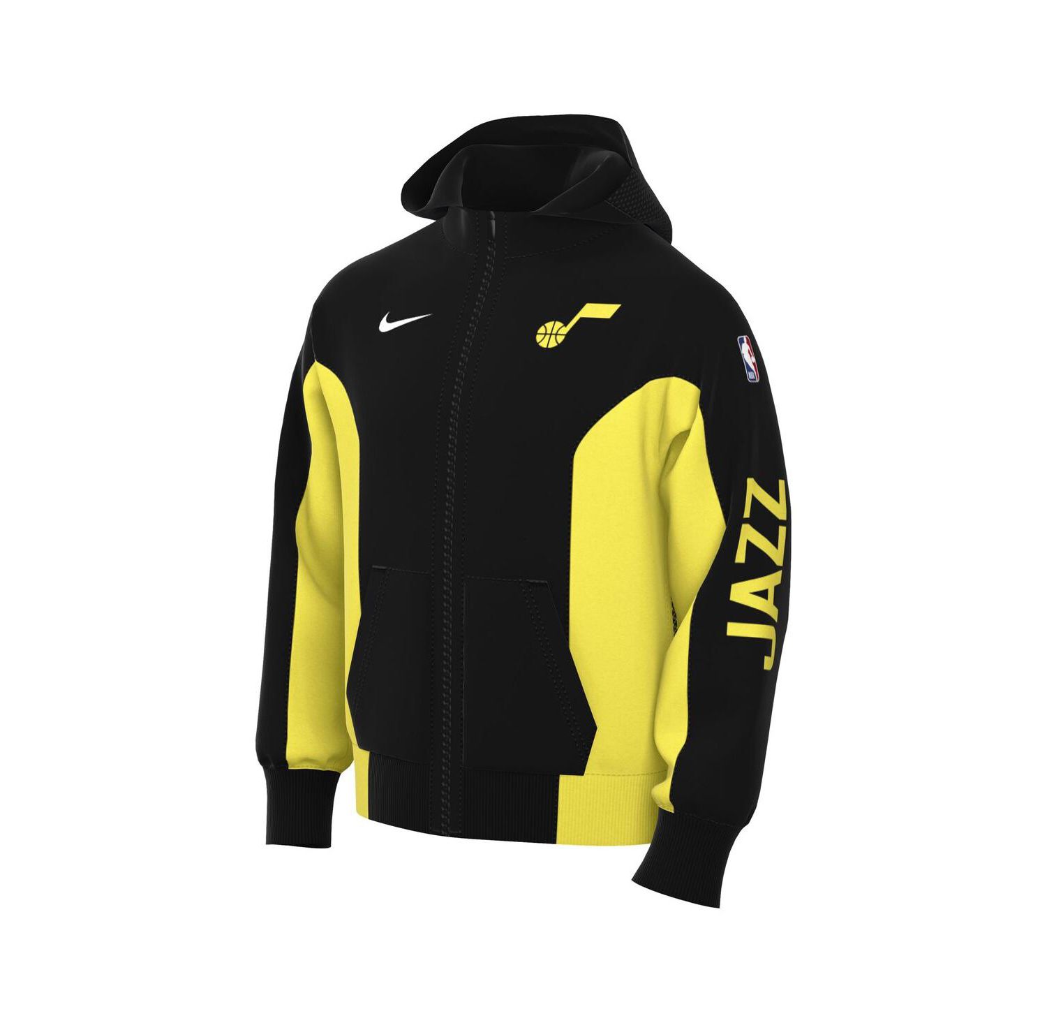 Men's Black Utah Jazz 2023/24 Authentic Showtime Full-Zip Hoodie