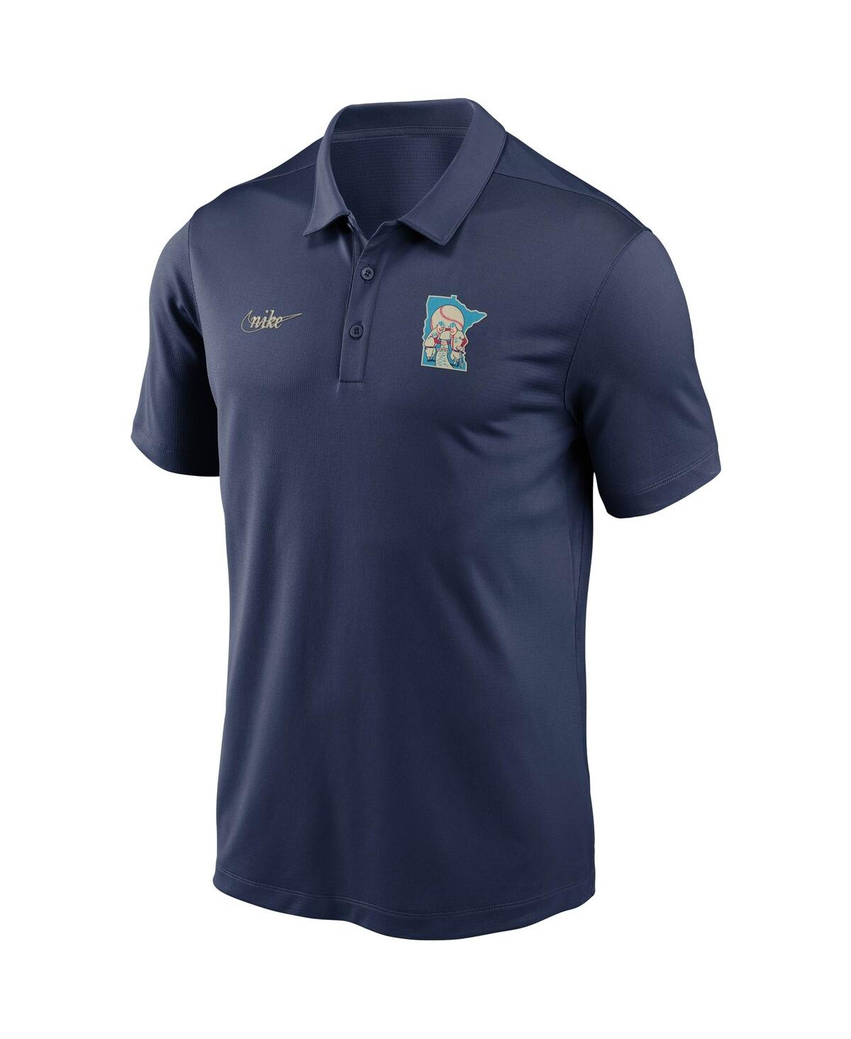 Nike Men's  Navy Minnesota Twins Cooperstown Collection Logo Franchise Performance Polo Shirt In Navy