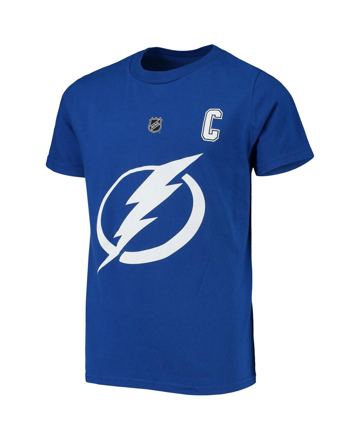 Shop Outerstuff Big Boys Steven Stamkos Blue Tampa Bay Lightning Player Name And Number T-shirt