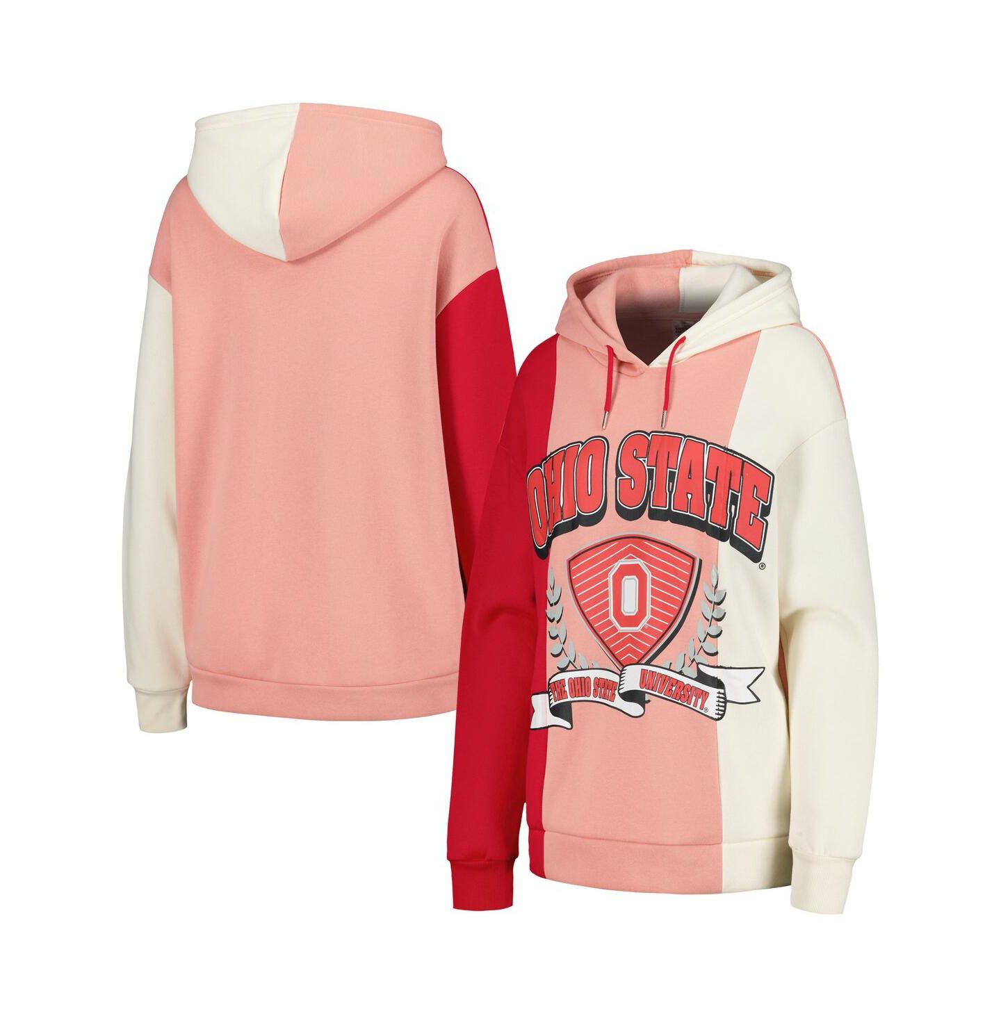 Женское худи Gameday Couture Scarlet Ohio State Buckeyes Hall of Fame Colorblock Pullover — фото 1
