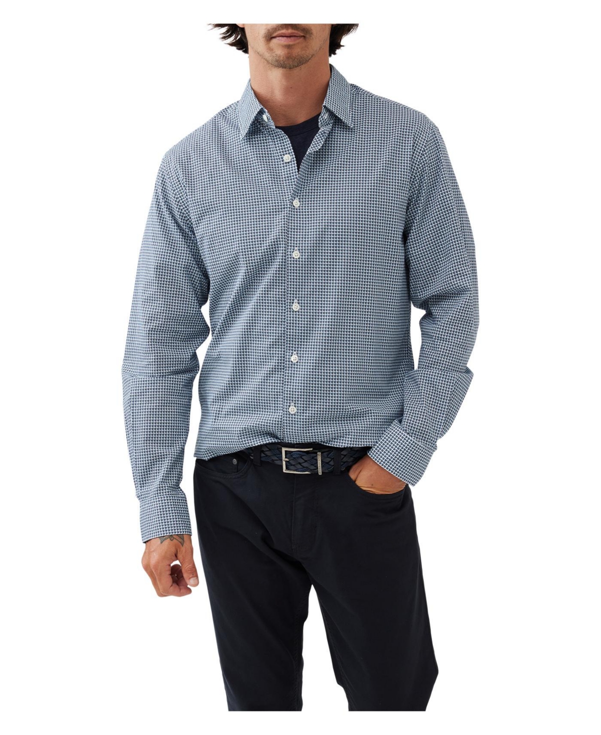 Tinline River Sports Fit Shirt - Chambray blue