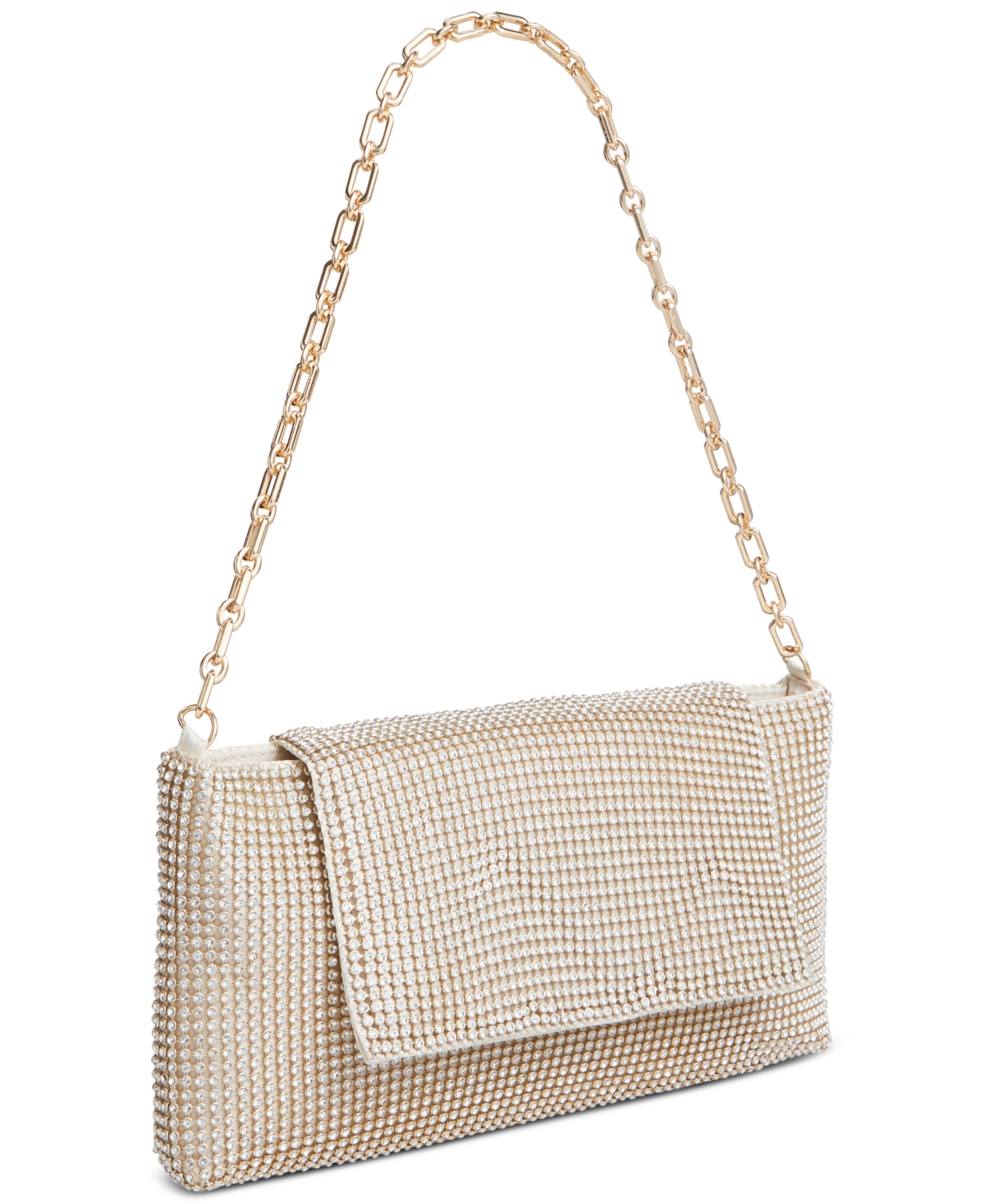 Shop Inc International Concepts Mesh Chain-strap Baguette, Created For Macy's In Gold