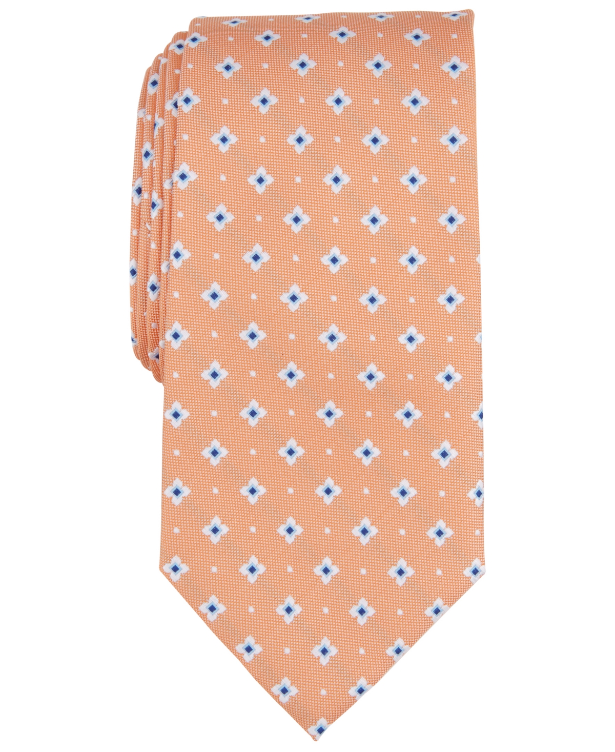Men's Delaney Medallion Tie, Created for Macy's - Orange