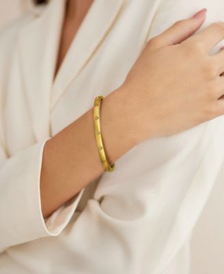 Anywear Everywear&reg; Nude Diamond Bangle Bracelet (1/5 ct. t.w.) in 14k Gold (Also Available in Rose Gold or White Gold)