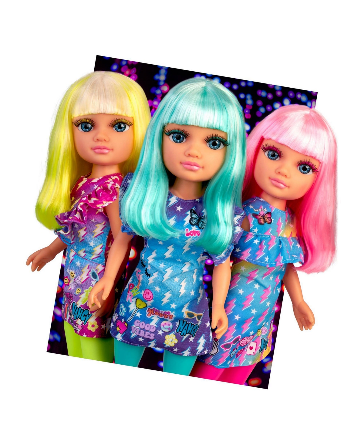 Shop Nancy Neon Fashion Doll With Blue Hair In Multicolor