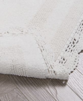Crochet Reversible Cotton 2-Pc. Bath Rug Set