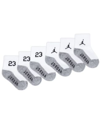 Baby and Toddler Boys Core Jumpman Ankle Socks, Pack of 6