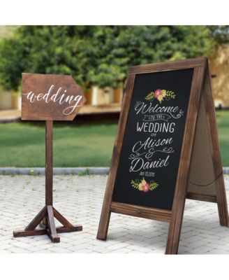 HBCY Creations A-Frame Chalkboard / Sidewalk Chalkboard Sign / Large ...