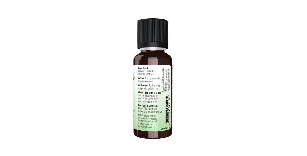 Now Foods Organic Eucalyptus Oil, 1 Oz