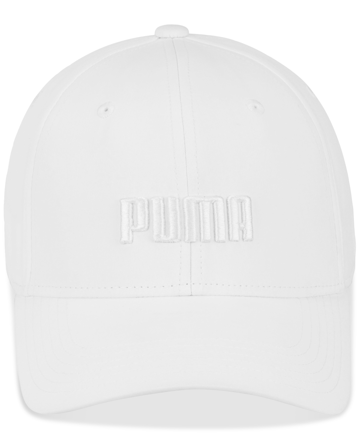 Shop Puma Men's Evercat Gains Logo Embroidered Stretch-fit Cap In White