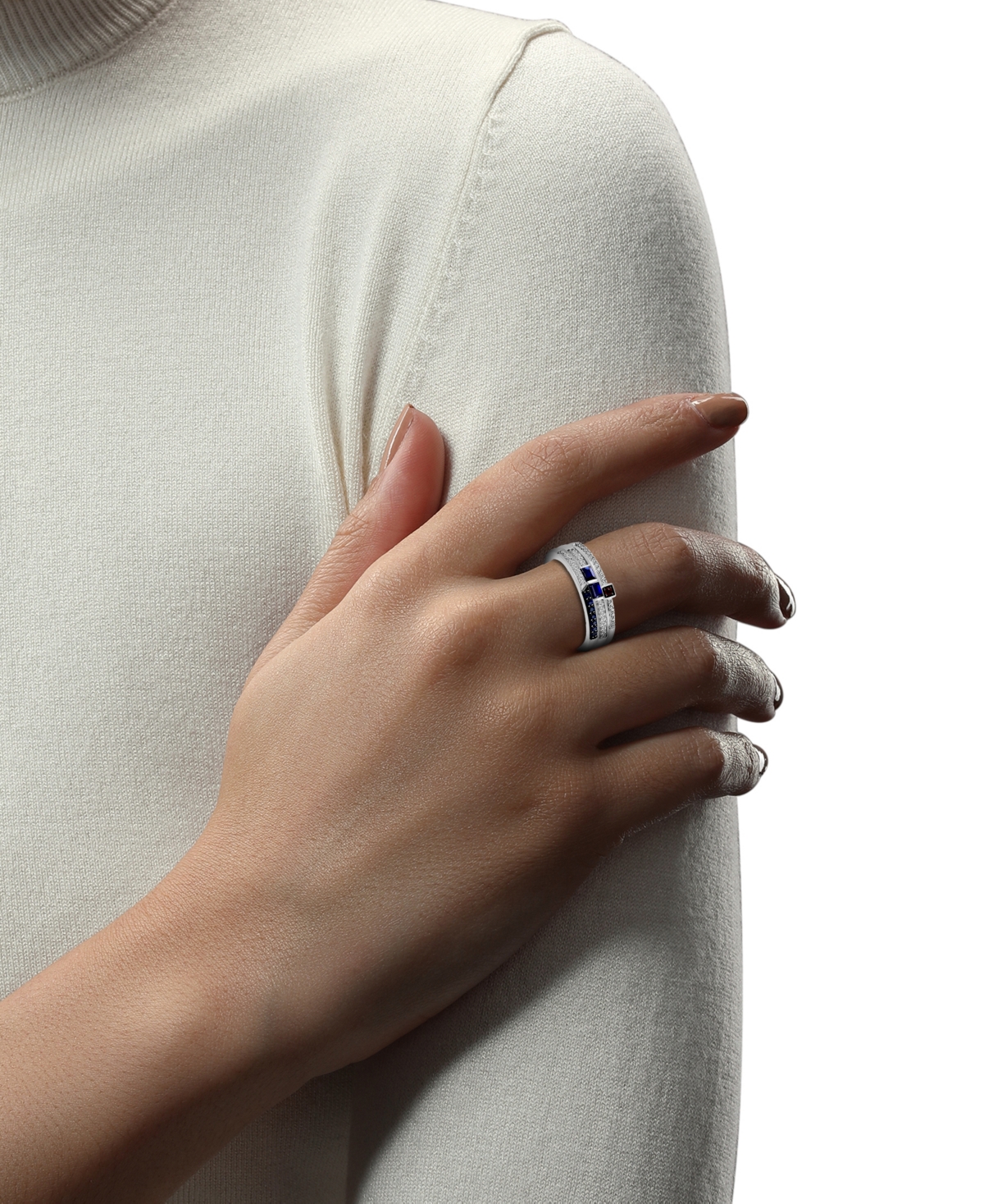 Wonder Fine Jewelry Star Wars  3-pc. Set Sapphire (1/3 Ct. T.w.), Garnet Accent, & Diamond (1/6 Ct. T In Sterling Silver