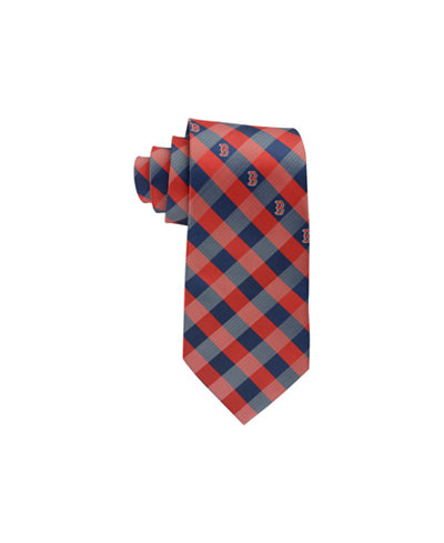 Eagles Wings Boston Red Sox Checked Tie