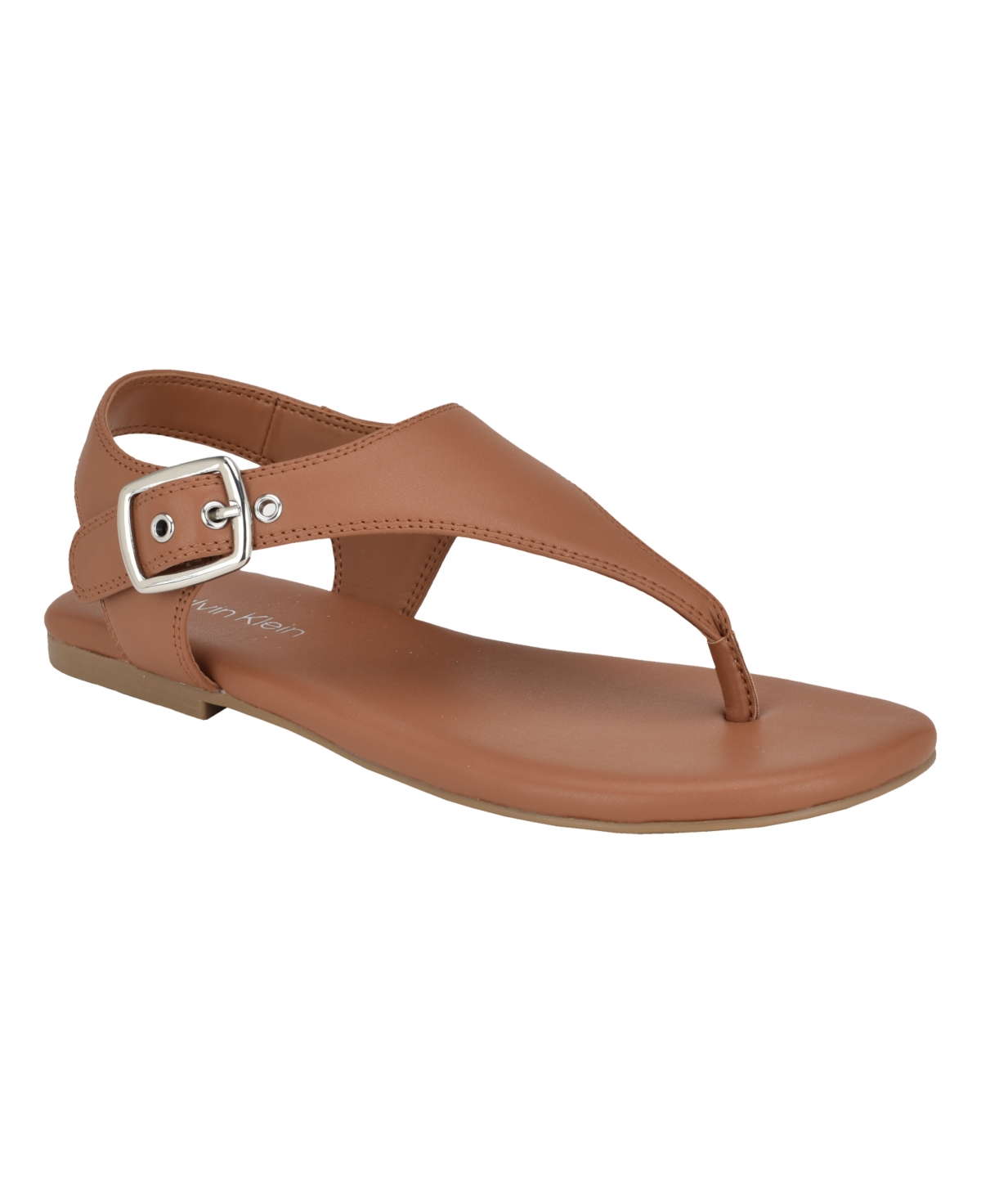 Calvin Klein Moraca Ankle Strap Sandal In Cognac