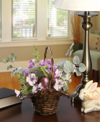 16" Spring Decorated Basket