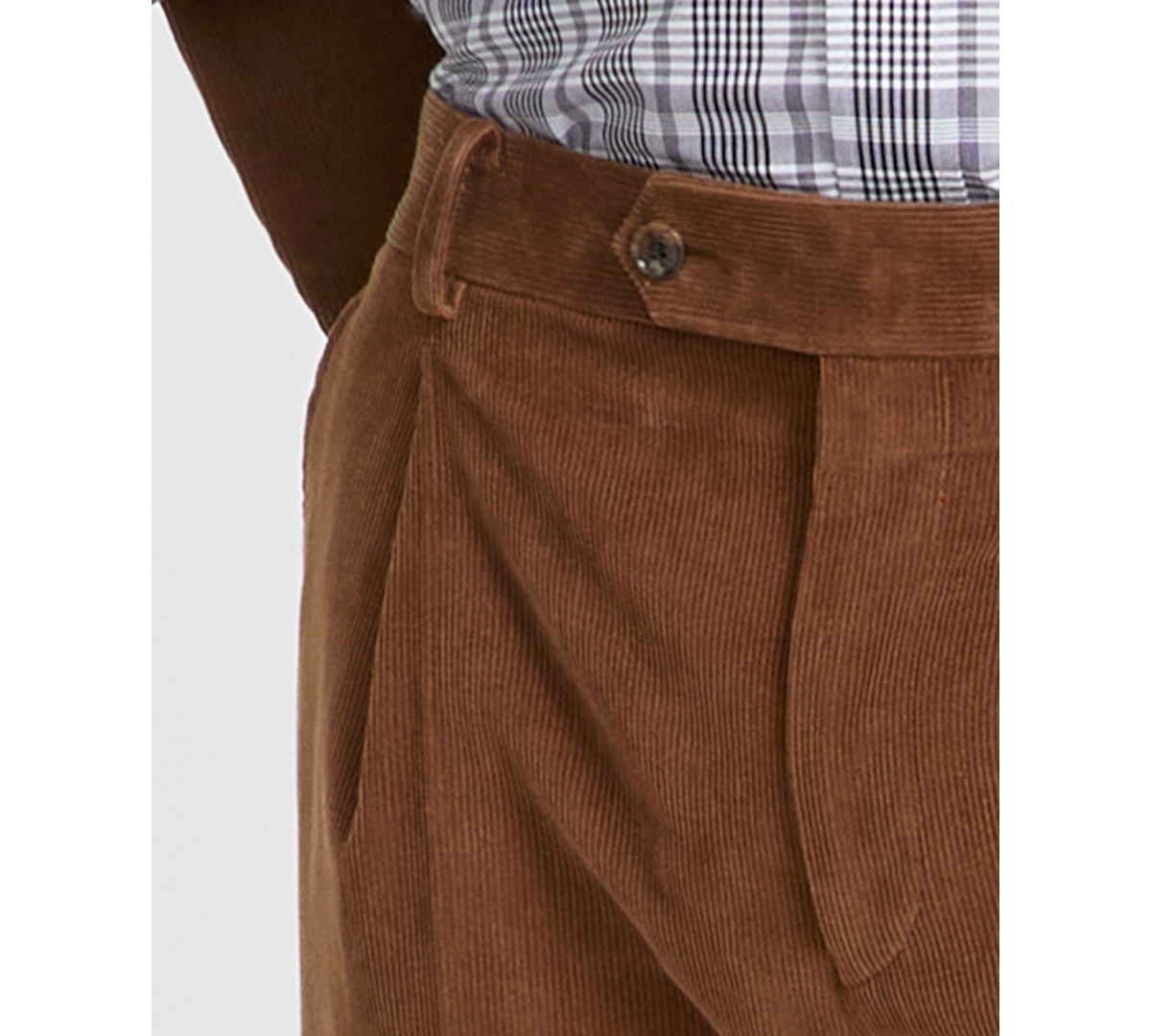 Tommy Hilfiger Men's Relaxed Modern-Fit Pleated Corduroy Suit Separate Pants