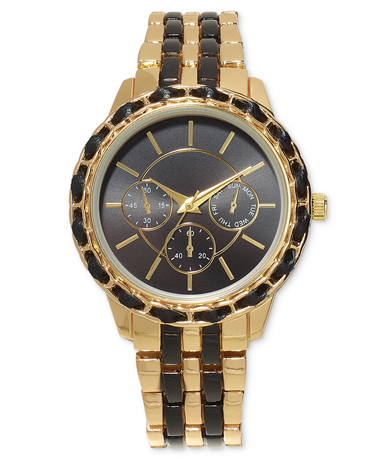 Inc International Concepts Women's Two-tone Bracelet Watch 40mm, Created For Macy's In Gold