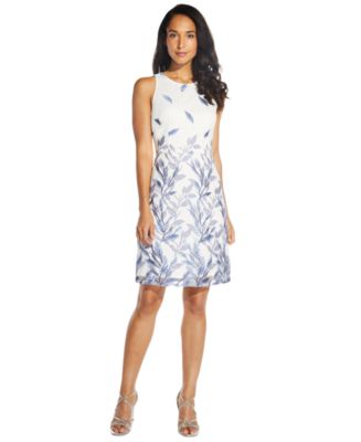 Adrianna Papell Embroidered Sheath Dress Macy s