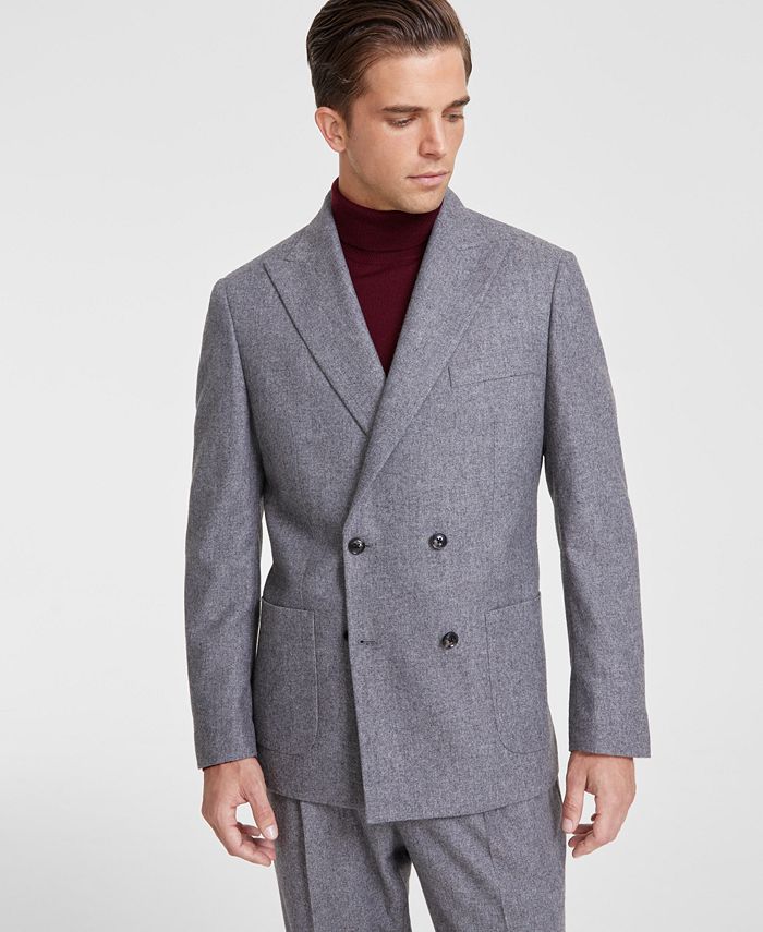 Tommy Hilfiger Men s Relaxed Modern Fit Wool Tweed DB Suit Jacket Macy s
