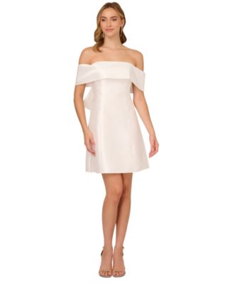 Adrianna Papell Women s Mikado Bow Back Cocktail Dress Macy s