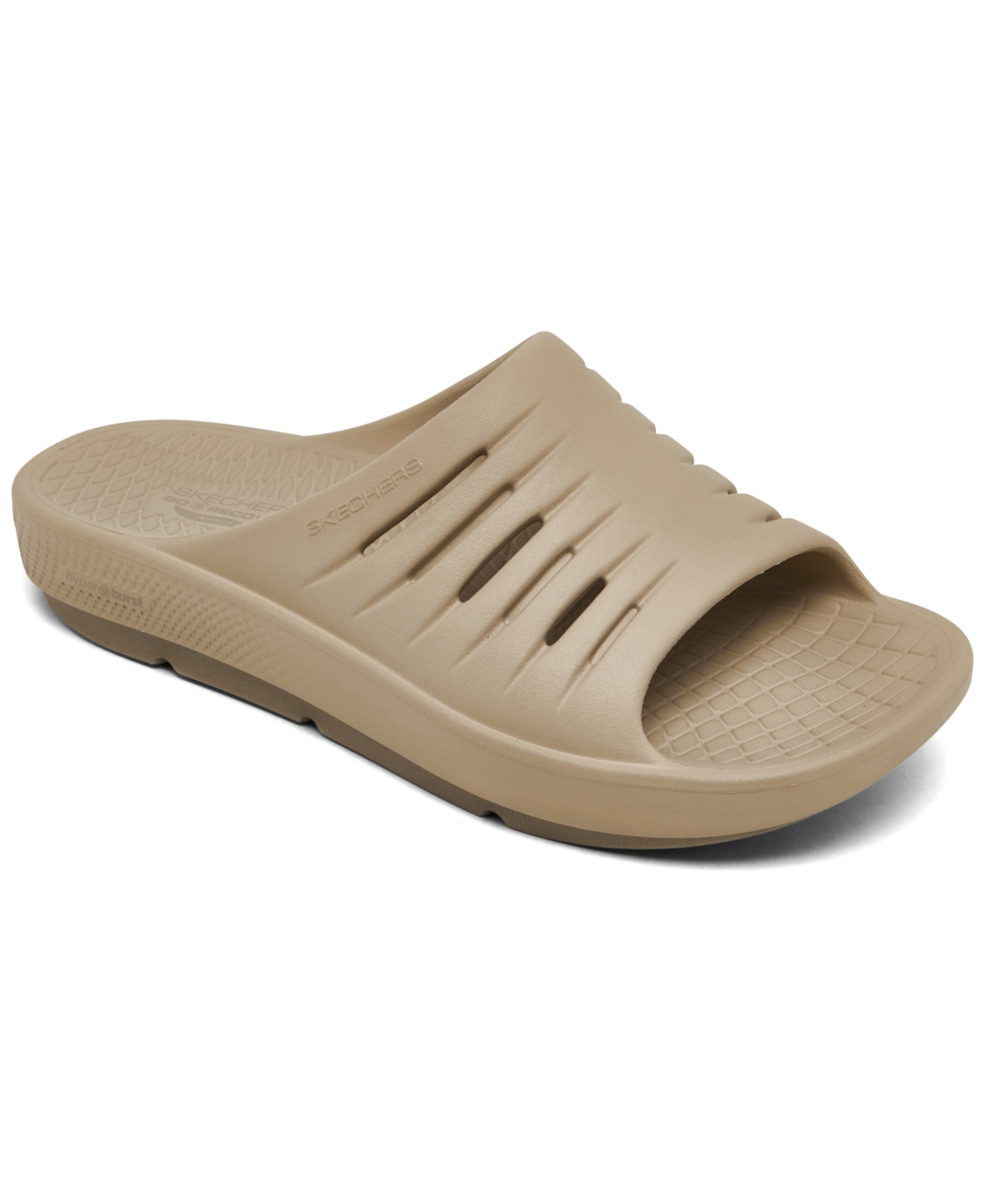 Skechers Women's Go Recover Refresh Slide Sandals From Finish Line In Taupe