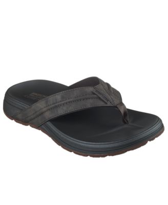 Skechers relaxed shops fit memory foam flip flops