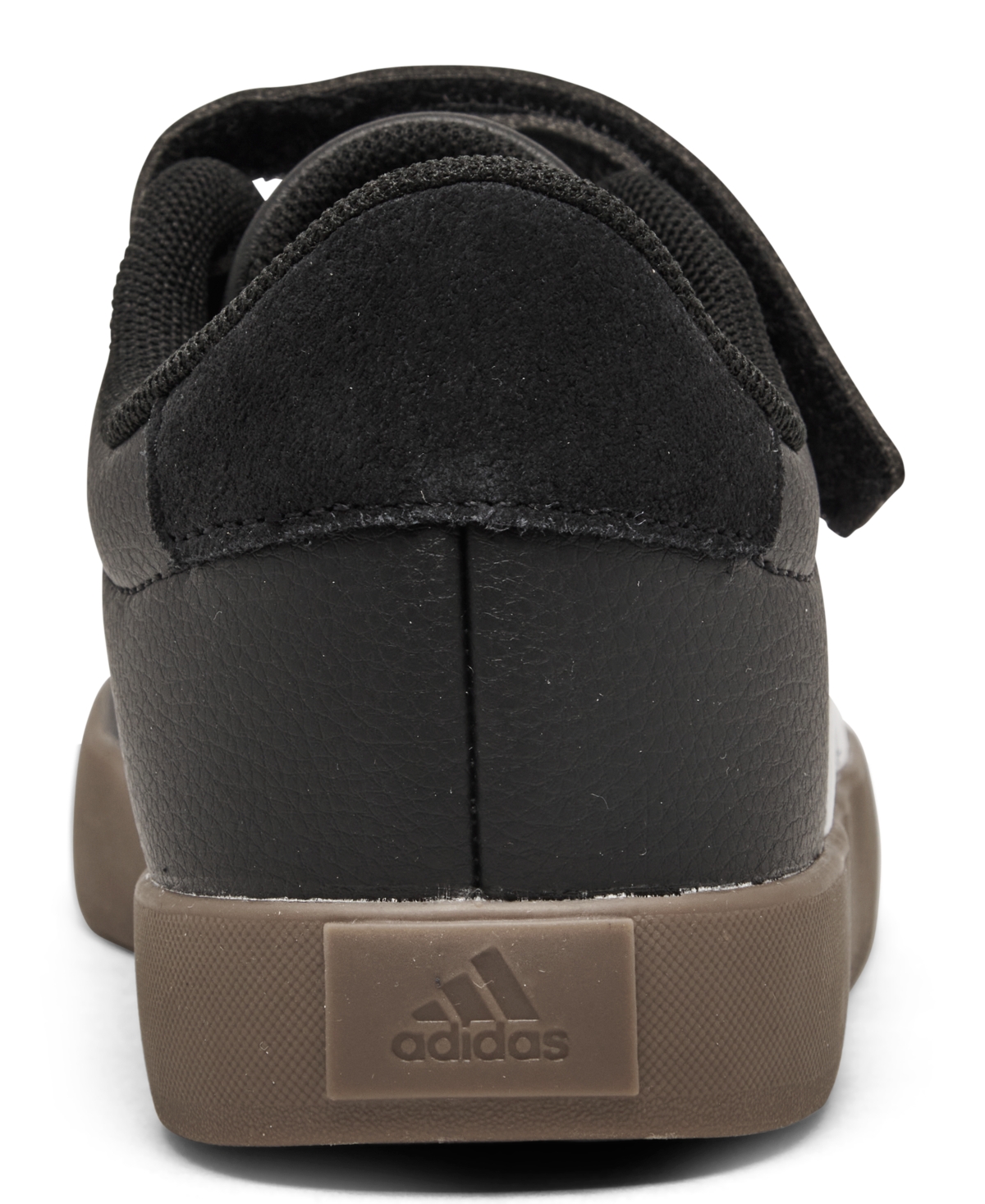 Adidas Originals Little Kids Vl Court 3.0 Fastening Strap Casual Sneakers From Finish Line In Black,white