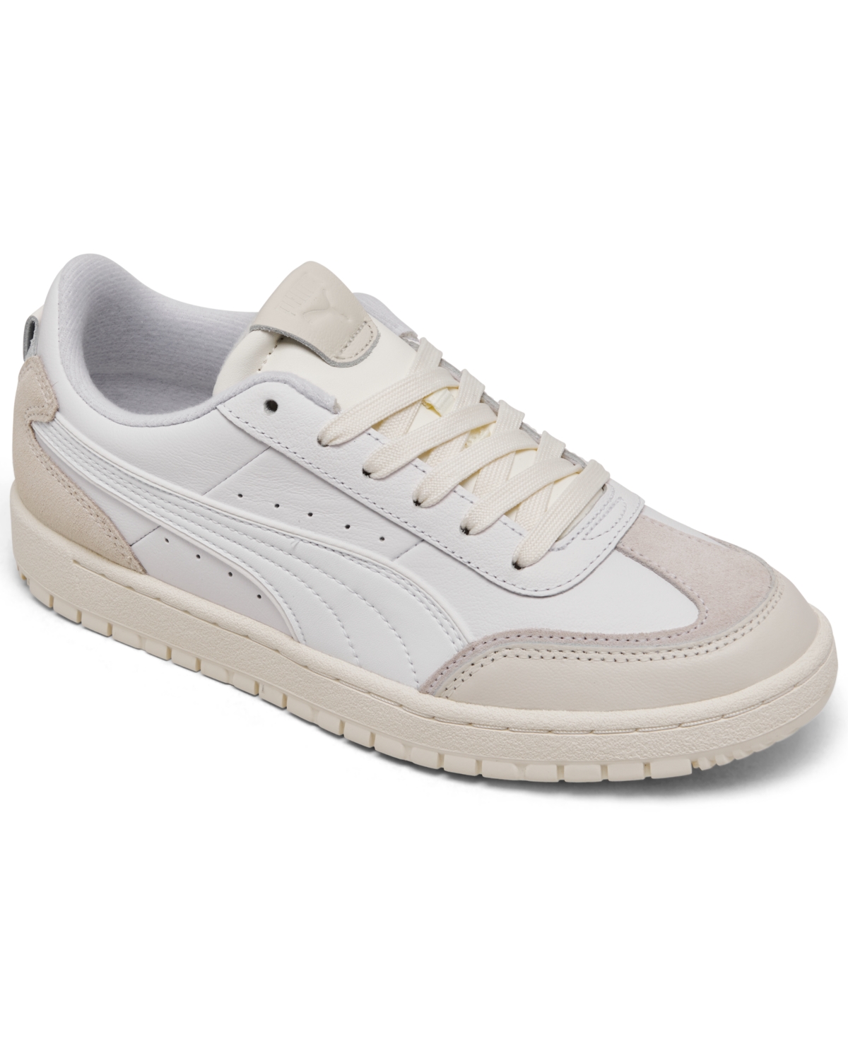 Shop Puma Women's Premier Court Casual Sneakers From Finish Line In White,vapor Gray
