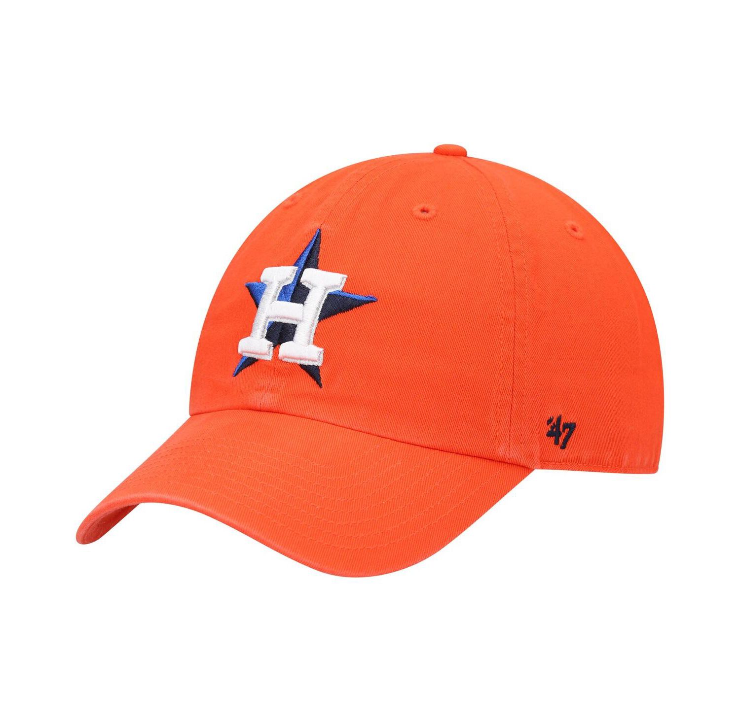 Men's Orange Houston Astros Clean Up Adjustable Hat
