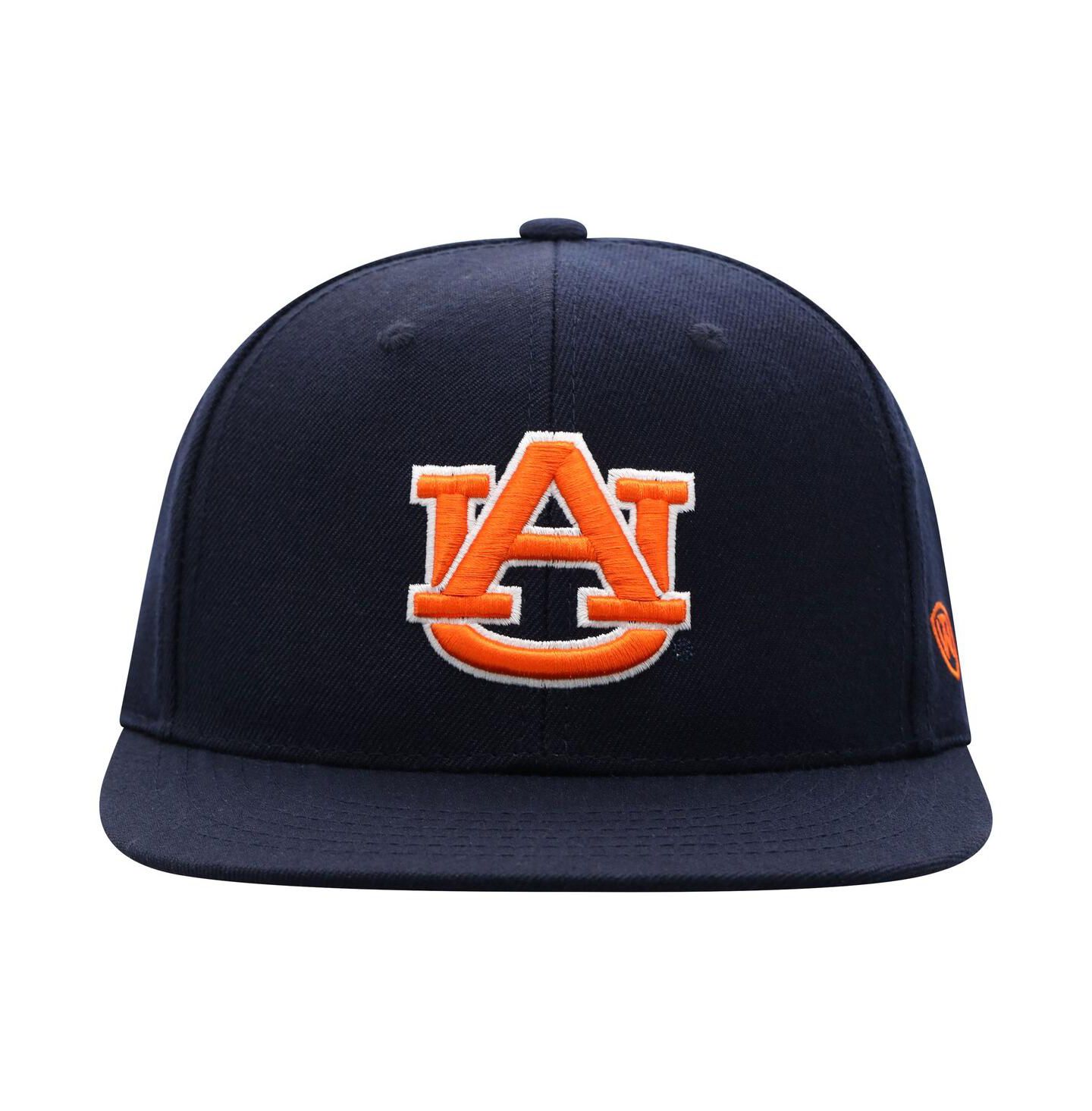 Мужская кепка Top of the World Navy Auburn Tigers Team Color Fitted Hat — фото 8