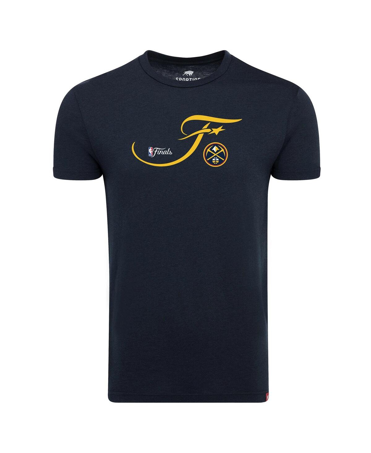 Shop Sportiqe Men's And Women's  Navy Denver Nuggets 2023 Nba Finals Legendary Comfy Tri-blend T-shirt