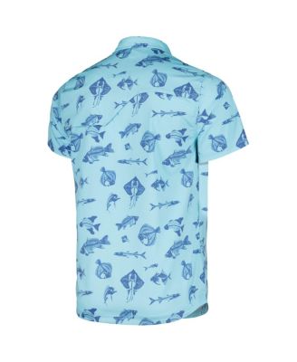Men's Blue THE PLAYERS Fishing Tri-Blend Button-Up Shirt