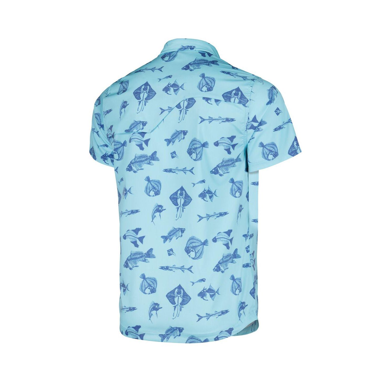Men's Blue THE PLAYERS Fishing Tri-Blend Button-Up Shirt