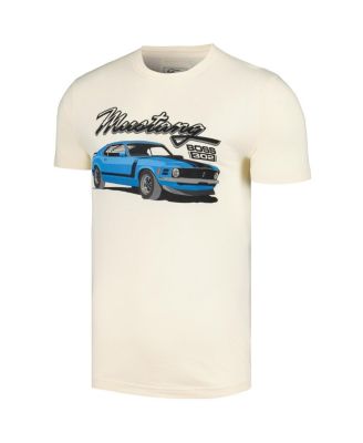 Men's Cream Distressed Mustang Brass Tacks T-shirt