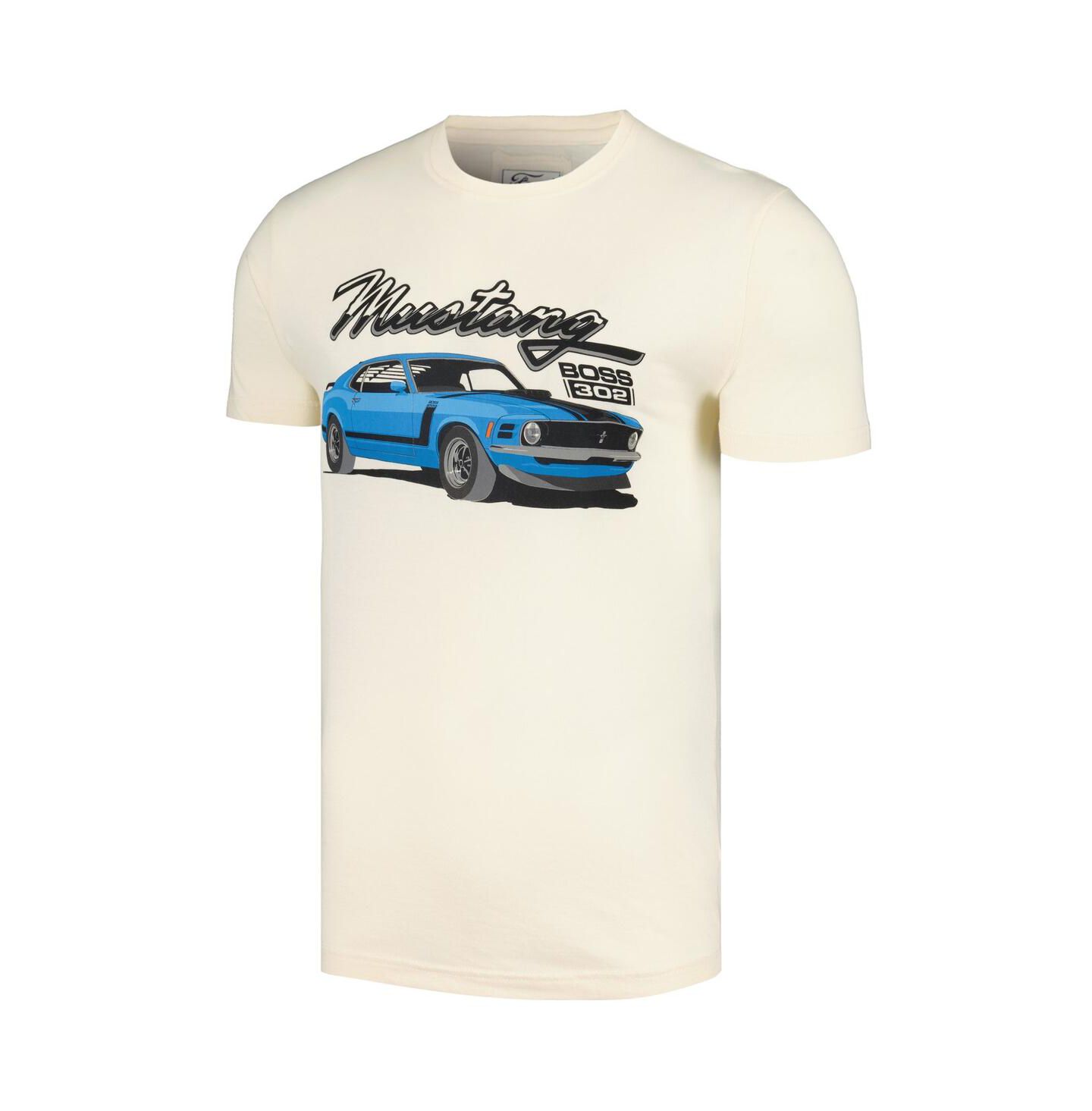 Мужская футболка American Needle Cream Distressed Mustang Brass Tacks — фото 3