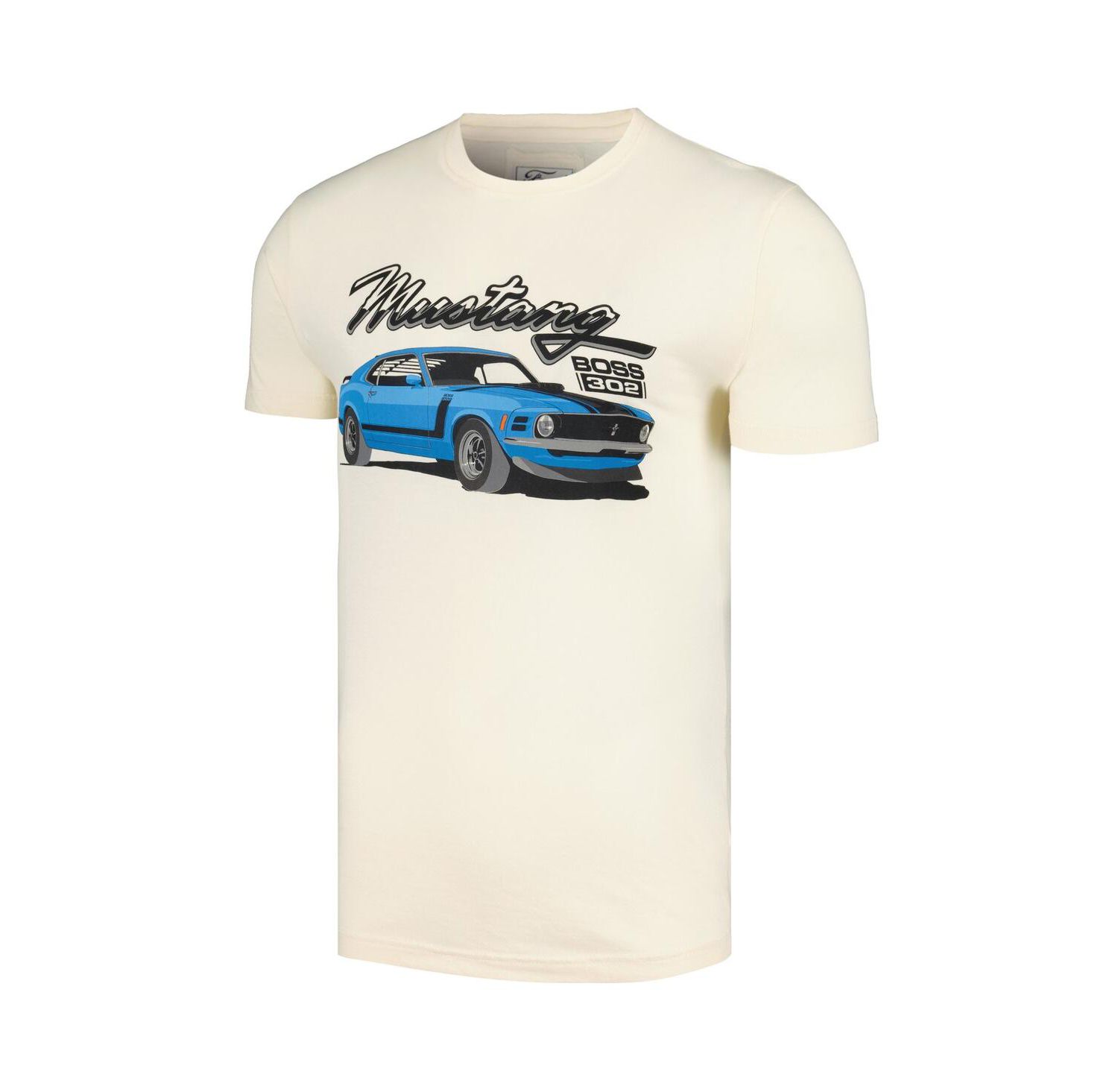 Men's Cream Distressed Mustang Brass Tacks T-shirt