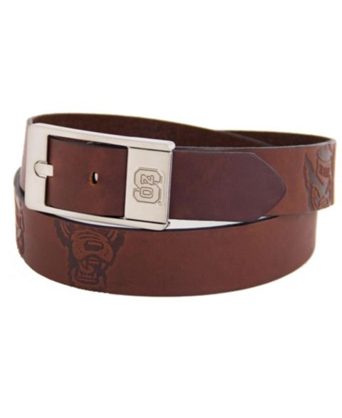 Мужской ремень Eagles Wings North Carolina State Wolfpack Brandish Leather Belt - Brown