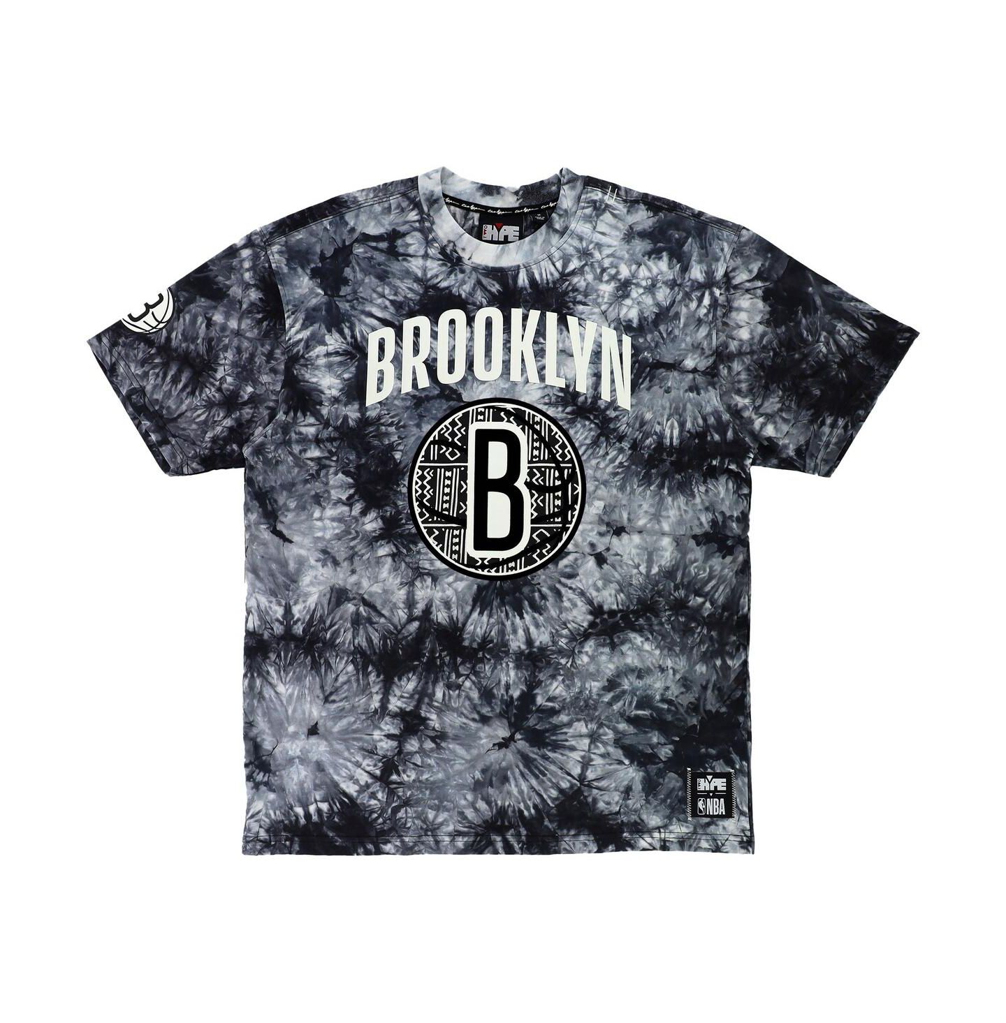 Футболка Two Hype NBA x Black Brooklyn Nets Culture & Hoops Tie-Dye — фото 3