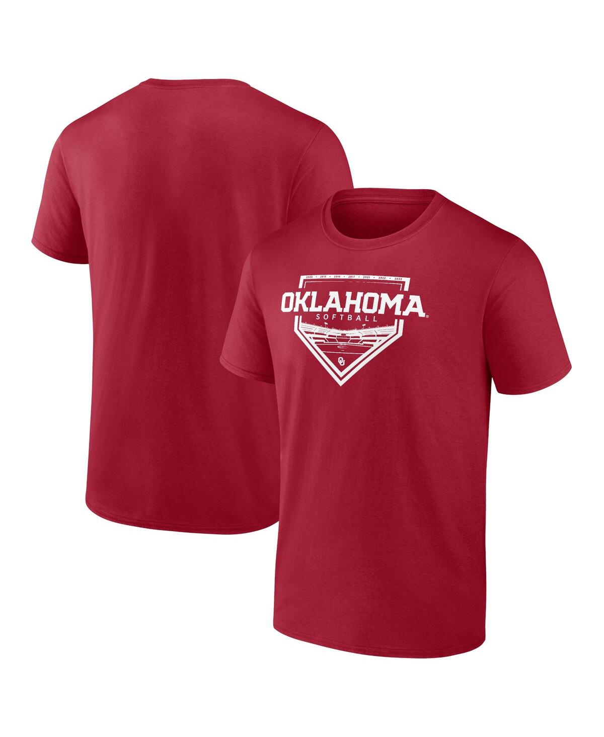 Fanatics Men's  Crimson Oklahoma Sooners 2024 Softball Fan T-shirt