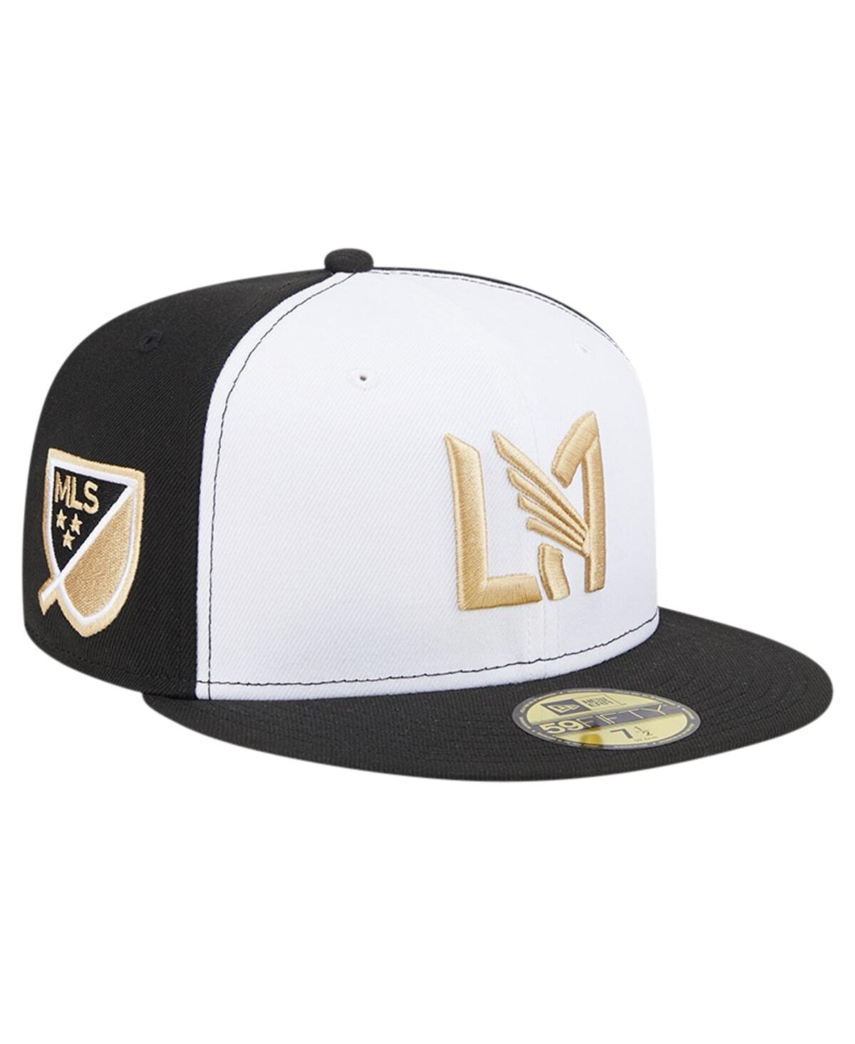 Shop New Era Men's  White, Black Lafc 2024 Kick Off Collection 59fifty Fitted Hat In White,black