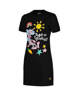 looney tunes jersey dress Looney Tunes Chase Tiered Shirt Dress